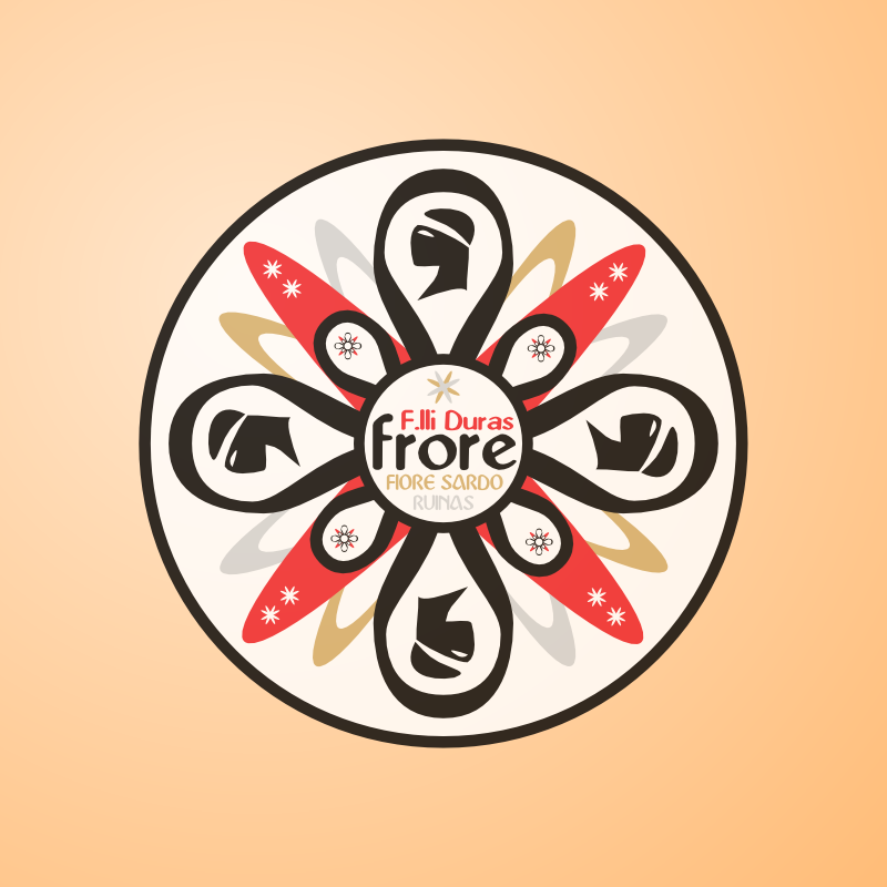 Logo fiore sardo fratelli Duras, Ruinas