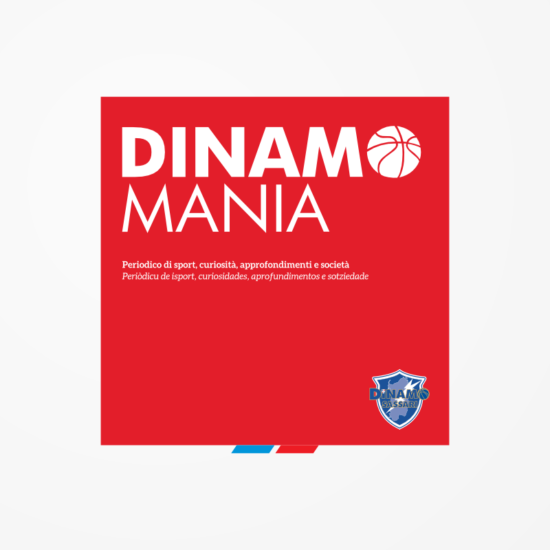 Testata per Dinamo Mania, testata del periodico ufficiale della Dinamo Banco di Sardegna Sassari, basket